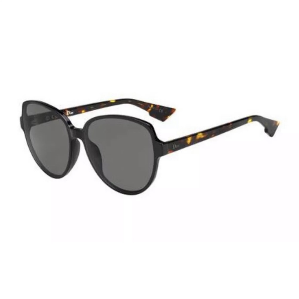 AUTHENTIC NEW DIOR DIORONDE2 SUNGLASSES BLACK